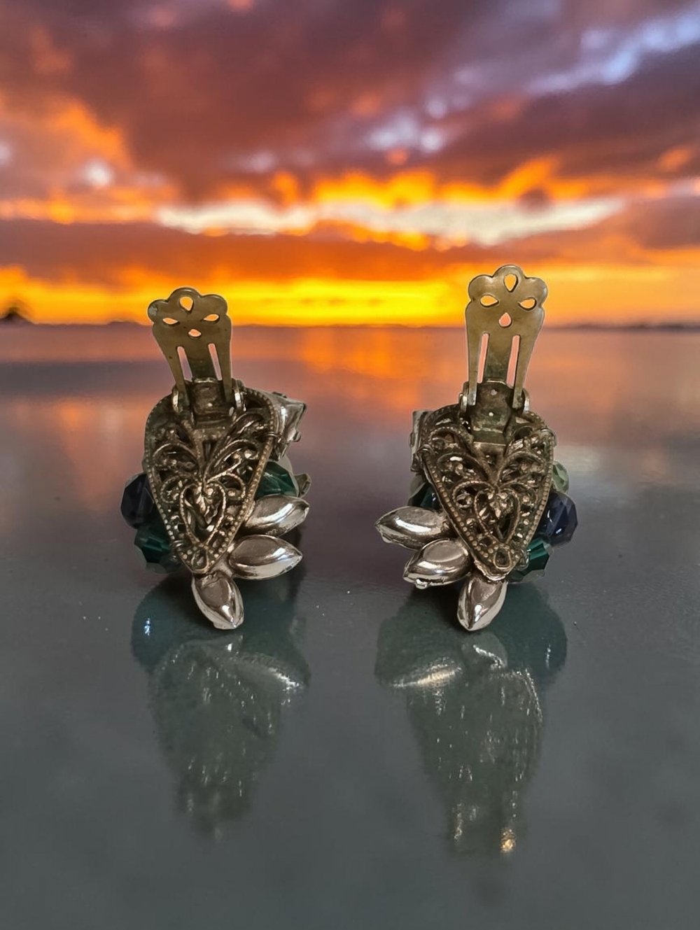 Vintage Earrings by designer Eugene Schultz - Picture 6 of 7